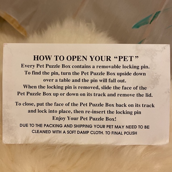 Cat PET PUZZLE BOX with Hidden Compartment uniquely crafted by Daniel Terrico. - Picture 6 of 10